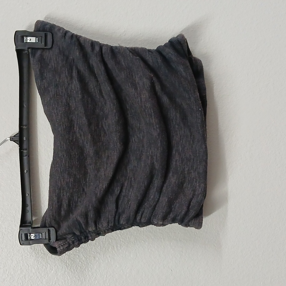 Free People Black Tube Top Crop Top Large - Picture 6 of 7